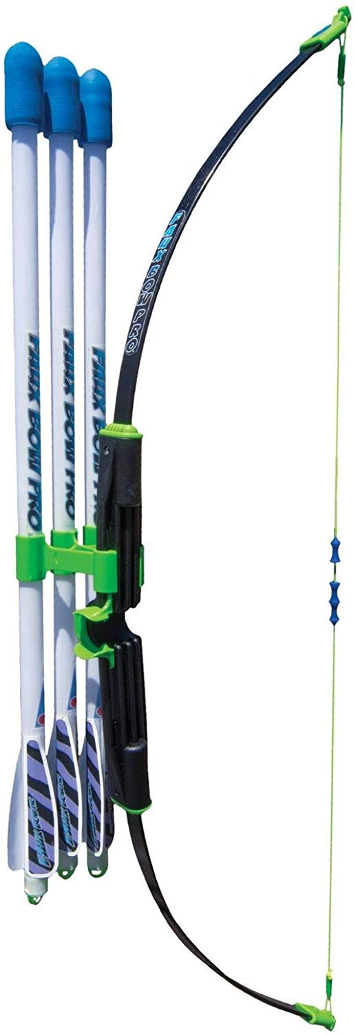 Marky Sparky Faux Bow Pro – Shoots Over 200 Feet – Bow and Patented Arrow Archery Set